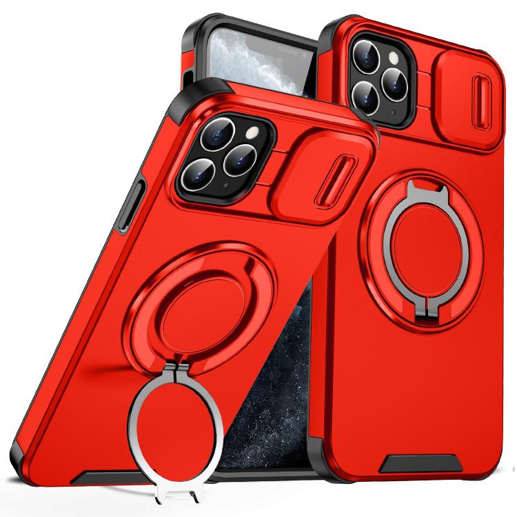 Sliding Camshield Ring Holder Phone Case, For iPhone 12 Pro, For iPhone 11 Pro Max, For iPhone 11