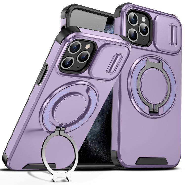 Sliding Camshield Ring Holder Phone Case, For iPhone 11 Pro