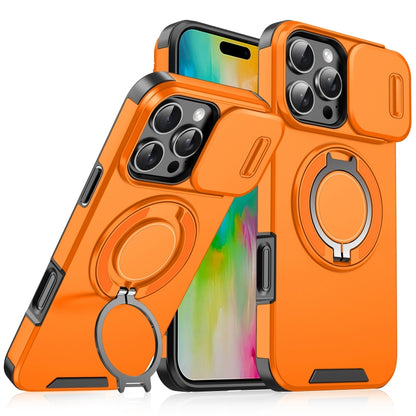 Sliding Camshield Ring Holder Phone Case, For iPhone 17e / 16e, For iPhone 16 Pro Max, For iPhone 16 Pro, For iPhone 16 Plus