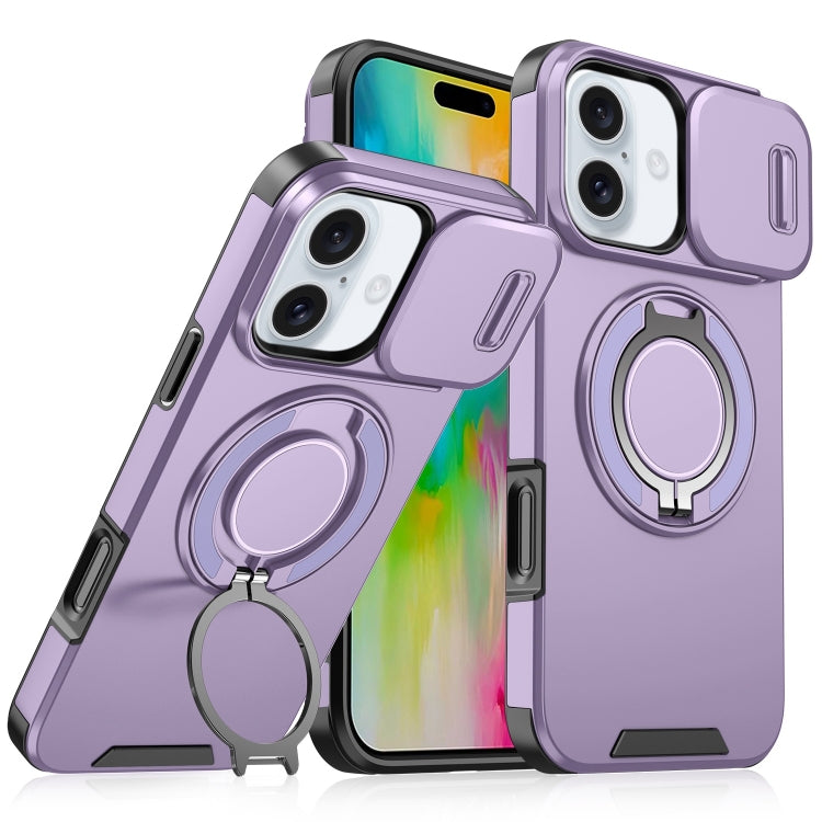 Sliding Camshield Ring Holder Phone Case, For iPhone 16, For iPhone 15 Pro Max, For iPhone 15 Pro, For iPhone 15 Plus