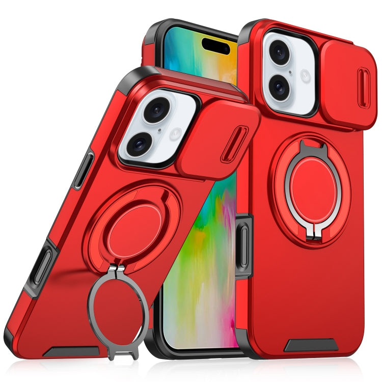 Sliding Camshield Ring Holder Phone Case, For iPhone 16, For iPhone 15 Pro Max, For iPhone 15 Pro, For iPhone 15 Plus
