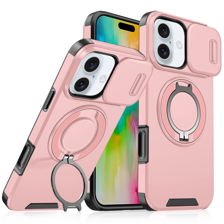 Sliding Camshield Ring Holder Phone Case, For iPhone 16, For iPhone 15 Pro Max, For iPhone 15 Pro, For iPhone 15 Plus