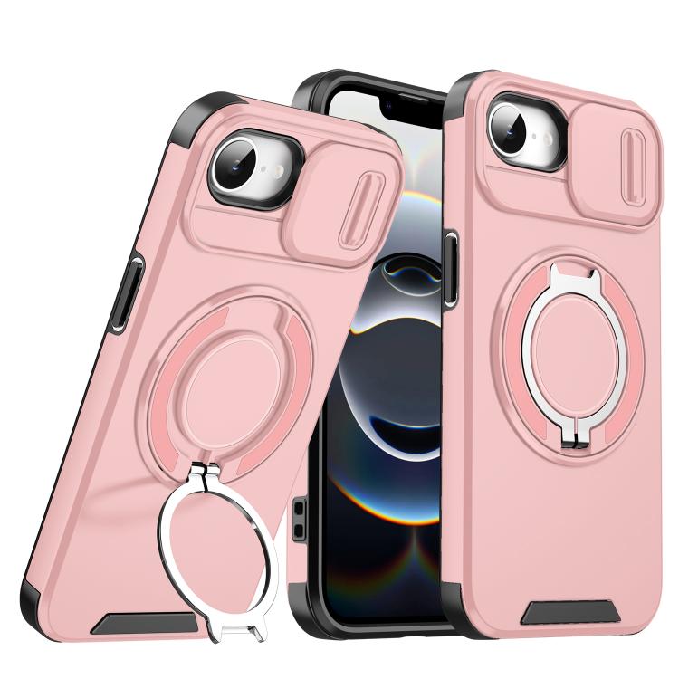 Sliding Camshield Ring Holder Phone Case, For iPhone 17e / 16e, For iPhone 16 Pro Max, For iPhone 16 Pro, For iPhone 16 Plus