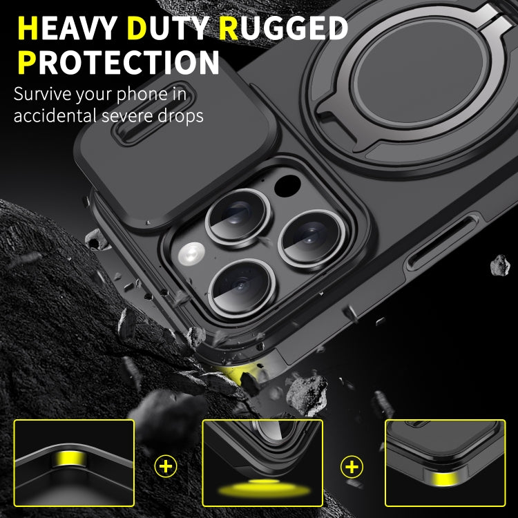 Sliding Camshield Ring Holder Phone Case, For iPhone 16, For iPhone 15 Pro Max, For iPhone 15 Pro, For iPhone 15 Plus