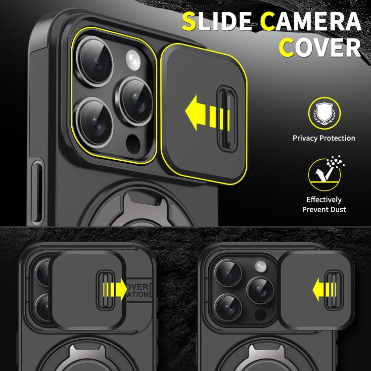 Sliding Camshield Ring Holder Phone Case, For iPhone 15, For iPhone 14 Plus, For iPhone 14, For iPhone 14 Pro