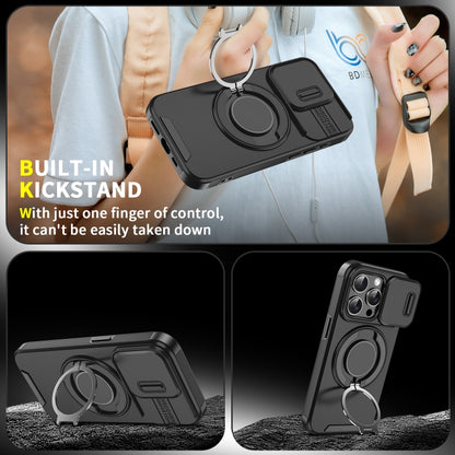 Sliding Camshield Ring Holder Phone Case, For iPhone 16, For iPhone 15 Pro Max, For iPhone 15 Pro, For iPhone 15 Plus