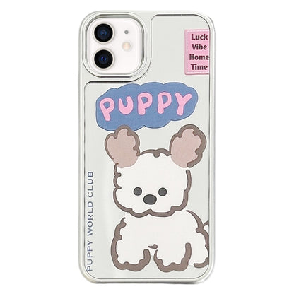 Mirror Puppy Pattern TPU + PC Phone Case, For iPhone 15 Pro Max, For iPhone 15 Pro, For iPhone 15, For iPhone 14, For iPhone 14 Pro, For iPhone 14 Pro Max, For iPhone 13 Pro Max, For iPhone 13 Pro, For iPhone 13, For iPhone 12, For iPhone 12 Pro Max���...