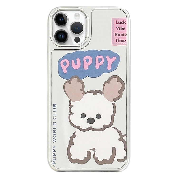 Mirror Puppy Pattern TPU + PC Phone Case, For iPhone 15 Pro Max, For iPhone 15 Pro, For iPhone 15, For iPhone 14, For iPhone 14 Pro, For iPhone 14 Pro Max, For iPhone 13 Pro Max, For iPhone 13 Pro, For iPhone 13, For iPhone 12, For iPhone 12 Pro Max   ...