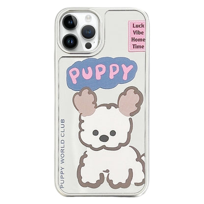 Mirror Puppy Pattern TPU + PC Phone Case, For iPhone 15 Pro Max, For iPhone 15 Pro, For iPhone 15, For iPhone 14, For iPhone 14 Pro, For iPhone 14 Pro Max, For iPhone 13 Pro Max, For iPhone 13 Pro, For iPhone 13, For iPhone 12, For iPhone 12 Pro Max   ...
