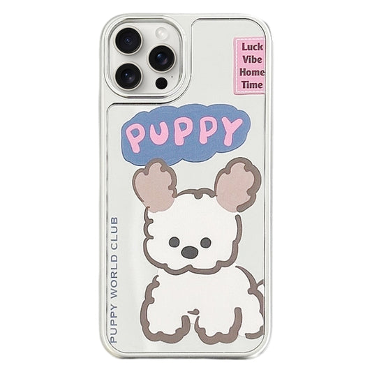 Mirror Puppy Pattern TPU + PC Phone Case, For iPhone 15 Pro Max, For iPhone 15 Pro, For iPhone 15, For iPhone 14, For iPhone 14 Pro, For iPhone 14 Pro Max, For iPhone 13 Pro Max, For iPhone 13 Pro, For iPhone 13, For iPhone 12, For iPhone 12 Pro Max