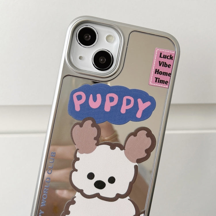 Mirror Puppy Pattern TPU + PC Phone Case, For iPhone 15 Pro Max, For iPhone 15 Pro, For iPhone 15, For iPhone 14, For iPhone 14 Pro, For iPhone 14 Pro Max, For iPhone 13 Pro Max, For iPhone 13 Pro, For iPhone 13, For iPhone 12, For iPhone 12 Pro Max���...