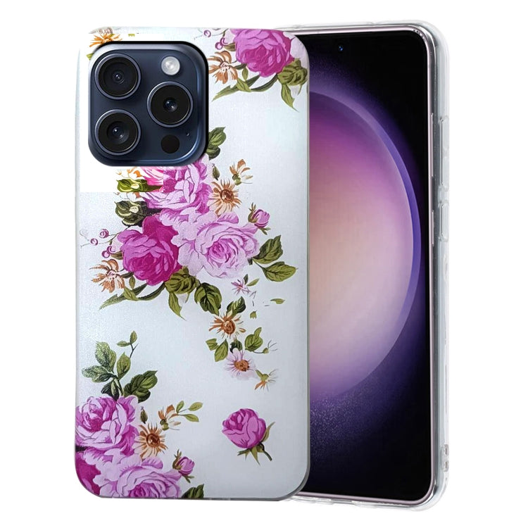 Colored Drawing Pattern TPU Phone Case, For iPhone 16 Pro Max, For iPhone 16 Pro, For iPhone 16 Plus, For iPhone 16