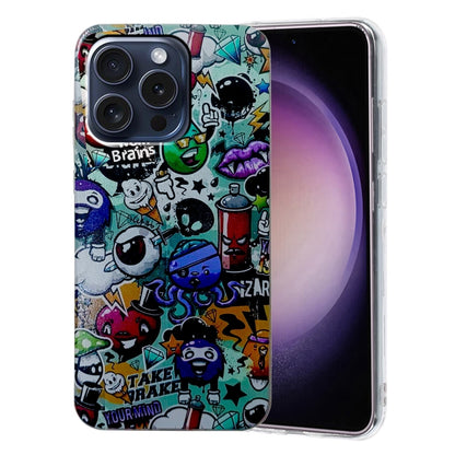 Colored Drawing Pattern TPU Phone Case, For iPhone 16 Pro Max, For iPhone 16 Pro, For iPhone 16 Plus, For iPhone 16