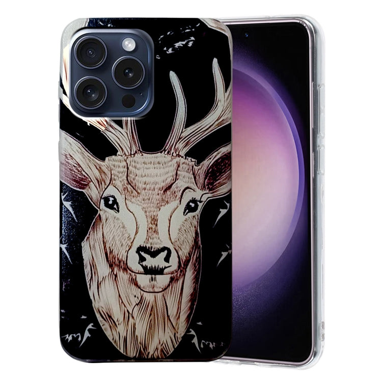 Colored Drawing Pattern TPU Phone Case, For iPhone 16 Pro Max, For iPhone 16 Pro, For iPhone 16 Plus, For iPhone 16