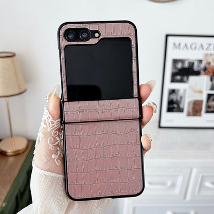 Crocodile Pattern PC Foldable Phone Case with Hinge