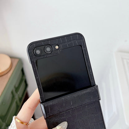 Crocodile Pattern PC Foldable Phone Case with Hinge