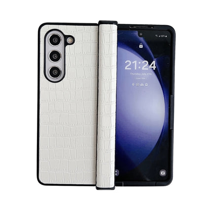 Crocodile Pattern PC Foldable Phone Case with Hinge