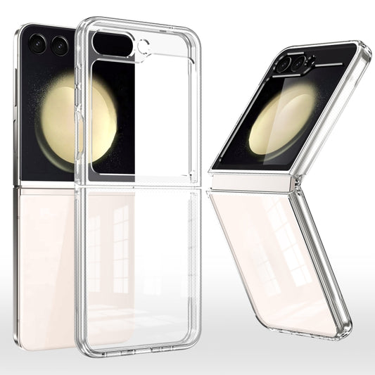 Transparent Shockproof PC Folding Phone Case, For Samsung Galaxy Z Flip5 5G, For Samsung Galaxy Z Flip4 5G, For Samsung Galaxy Z Flip3 5G