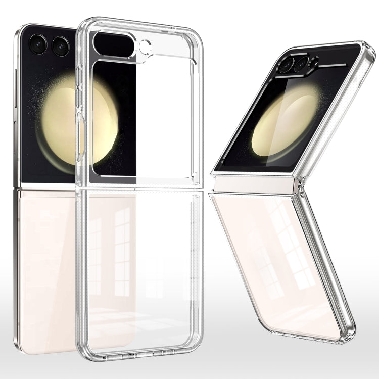 Transparent Shockproof PC Folding Phone Case, For Samsung Galaxy Z Flip5 5G, For Samsung Galaxy Z Flip4 5G, For Samsung Galaxy Z Flip3 5G