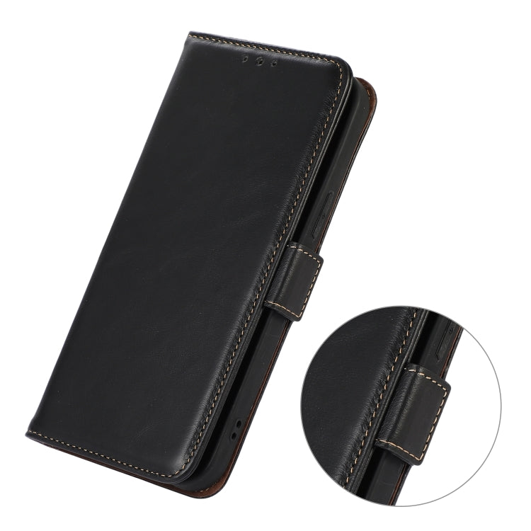 Magnetic Crazy Horse Texture Genuine Leather RFID Phone Case