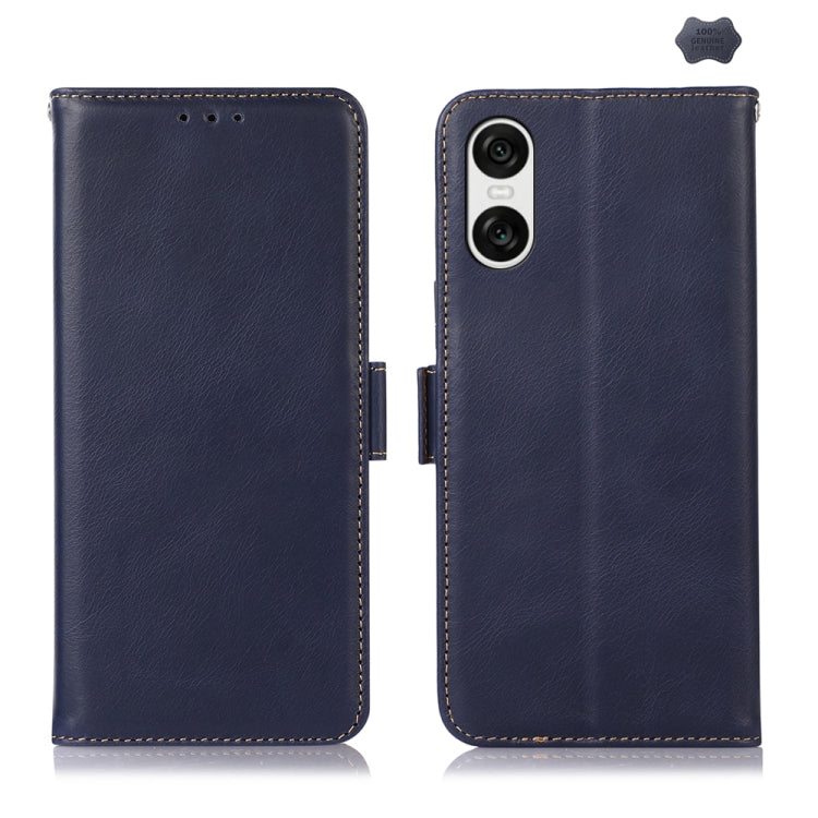 Magnetic Crazy Horse Texture Genuine Leather RFID Phone Case, For Sony Xperia 1 VIII, For Sony Xperia 10 VI, For Sony Xperia 1 VI, For Sony Xperia 5 VI