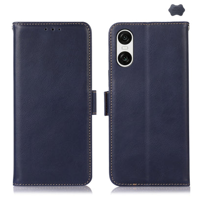 Magnetic Crazy Horse Texture Genuine Leather RFID Phone Case, For Sony Xperia 1 VIII, For Sony Xperia 10 VI, For Sony Xperia 1 VI, For Sony Xperia 5 VI