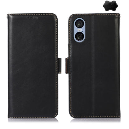 Magnetic Crazy Horse Texture Genuine Leather RFID Phone Case, For Sony Xperia 1 VIII, For Sony Xperia 10 VI, For Sony Xperia 1 VI, For Sony Xperia 5 VI
