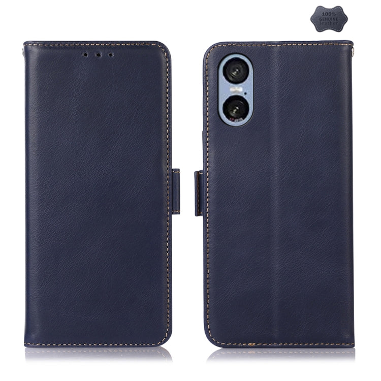 Magnetic Crazy Horse Texture Genuine Leather RFID Phone Case, For Sony Xperia 1 VIII, For Sony Xperia 10 VI, For Sony Xperia 1 VI, For Sony Xperia 5 VI