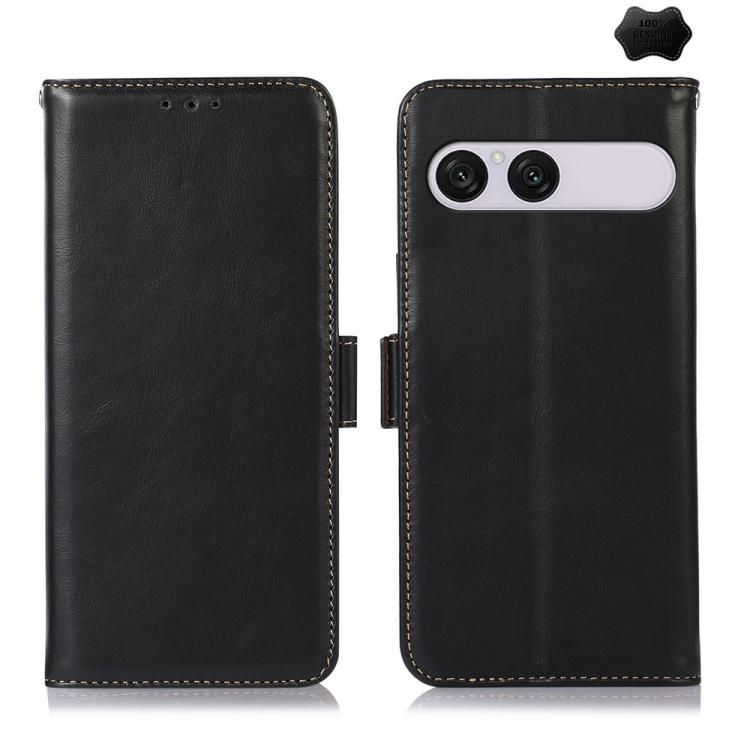 Magnetic Crazy Horse Texture Genuine Leather RFID Phone Case, For Sony Xperia 10 VIII, For Sony Xperia 1 VIII, For Sony Xperia 10 VII, For Sony Xperia 10 VI, For Sony Xperia 1 VI, For Sony Xperia 5 VI