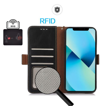 Magnetic Crazy Horse Texture Genuine Leather RFID Phone Case, For Sony Xperia 10 VIII, For Sony Xperia 1 VIII, For Sony Xperia 10 VII, For Sony Xperia 10 VI, For Sony Xperia 1 VI, For Sony Xperia 5 VI
