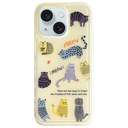 Creative Edge Elves Cat Pattern TPU + PC Phone Case