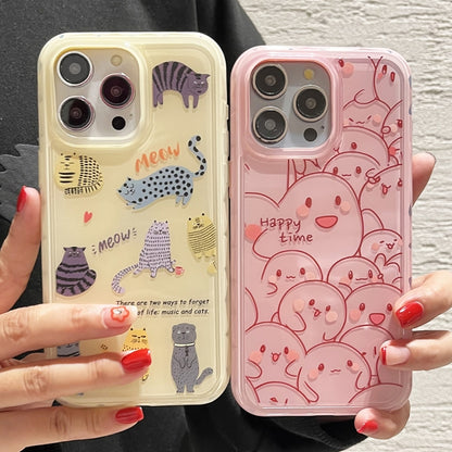 Creative Edge Elves Cat Pattern TPU + PC Phone Case