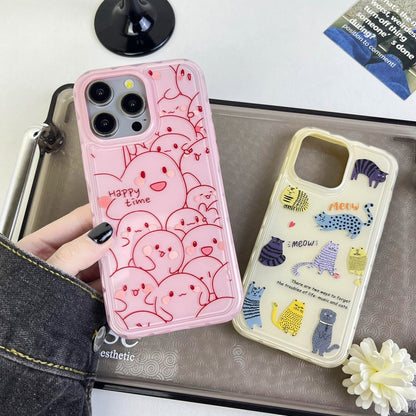 Creative Edge Elves Cat Pattern TPU + PC Phone Case