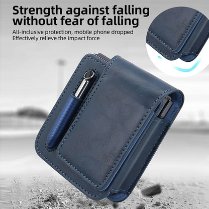 VIETAO Retro Thinking Series PU Shockproof Phone Bag, Without Pen, For Samsung Galaxy Z Flip 3 / 4 / 5 / 6, For Samsung Galaxy Z Fold 3 / 4 / 5 / 6