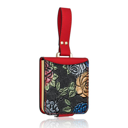 VIETAO Integrated Embossed Pattern Full Coverage Phone Case with Wrist Strap