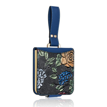 VIETAO Integrated Embossed Pattern Full Coverage Phone Case with Wrist Strap