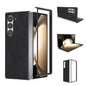 Black Frame PU Leather Full Coverage Phone Case, For Samsung Galaxy Z Fold6