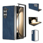 Black Frame PU Leather Full Coverage Phone Case, For Samsung Galaxy Z Fold6