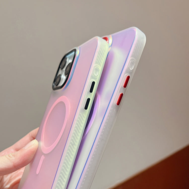 Laser Metal Lens Protection Frame MagSafe Phone Case, For iPhone 11