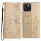 Butterflies and Flowers Leather Phone Case, For iPhone 18 Pro, For iPhone 18 Pro Max, For iPhone 17e / 16e, For iPhone 16 Pro Max