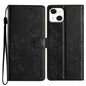 Butterflies and Flowers Leather Phone Case, For iPhone 15, For iPhone 14 Plus, For iPhone 14, For iPhone 14 Pro