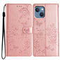 Butterflies and Flowers Leather Phone Case, For iPhone 15, For iPhone 14 Plus, For iPhone 14, For iPhone 14 Pro