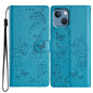 Butterflies and Flowers Leather Phone Case, For iPhone 15, For iPhone 14 Plus, For iPhone 14, For iPhone 14 Pro