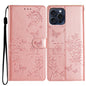 Butterflies and Flowers Leather Phone Case, For iPhone 14 Pro Max, For iPhone SE 2022 / SE 2020, For iPhone 13 Pro Max, For iPhone 13 Pro
