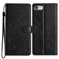 Butterflies and Flowers Leather Phone Case, For iPhone 14 Pro Max, For iPhone SE 2022 / SE 2020, For iPhone 13 Pro Max, For iPhone 13 Pro