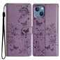 Butterflies and Flowers Leather Phone Case, For iPhone 13, For iPhone 13 mini, For iPhone 12 / 12 Pro, For iPhone 12 Pro Max