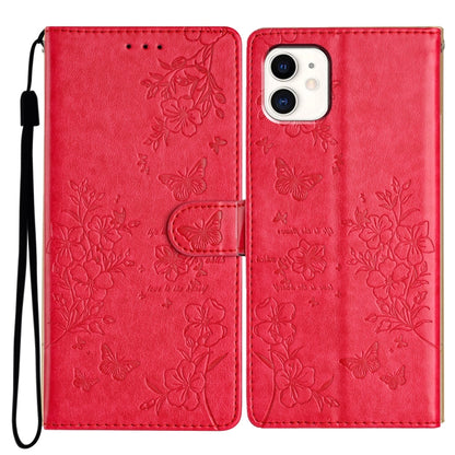 Butterflies and Flowers Leather Phone Case, For iPhone 12 mini, For iPhone 11 Pro Max, For iPhone 11, For iPhone 11 Pro