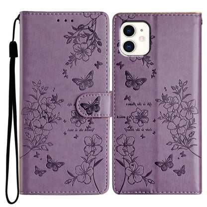 Butterflies and Flowers Leather Phone Case, For iPhone 12 mini, For iPhone 11 Pro Max, For iPhone 11, For iPhone 11 Pro