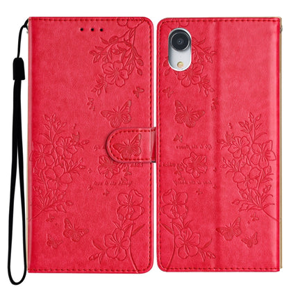 Butterflies and Flowers Leather Phone Case, For iPhone XS / X, For iPhone XR, For iPhone XS Max, For iPhone 8 Plus / 7 Plus