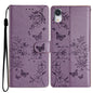 Butterflies and Flowers Leather Phone Case, For iPhone XS / X, For iPhone XR, For iPhone XS Max, For iPhone 8 Plus / 7 Plus